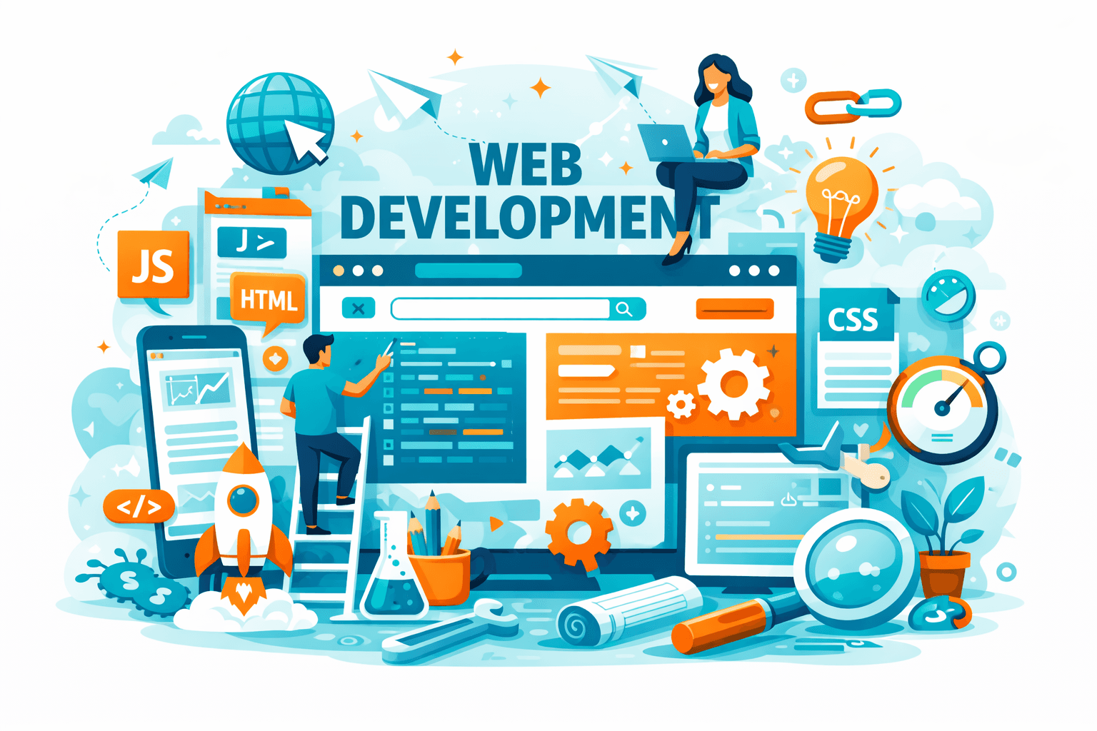 Web Development Illustration